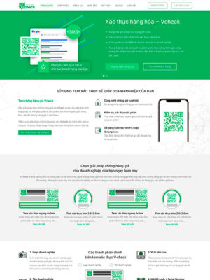 Mẫu website công ty in mã vạch